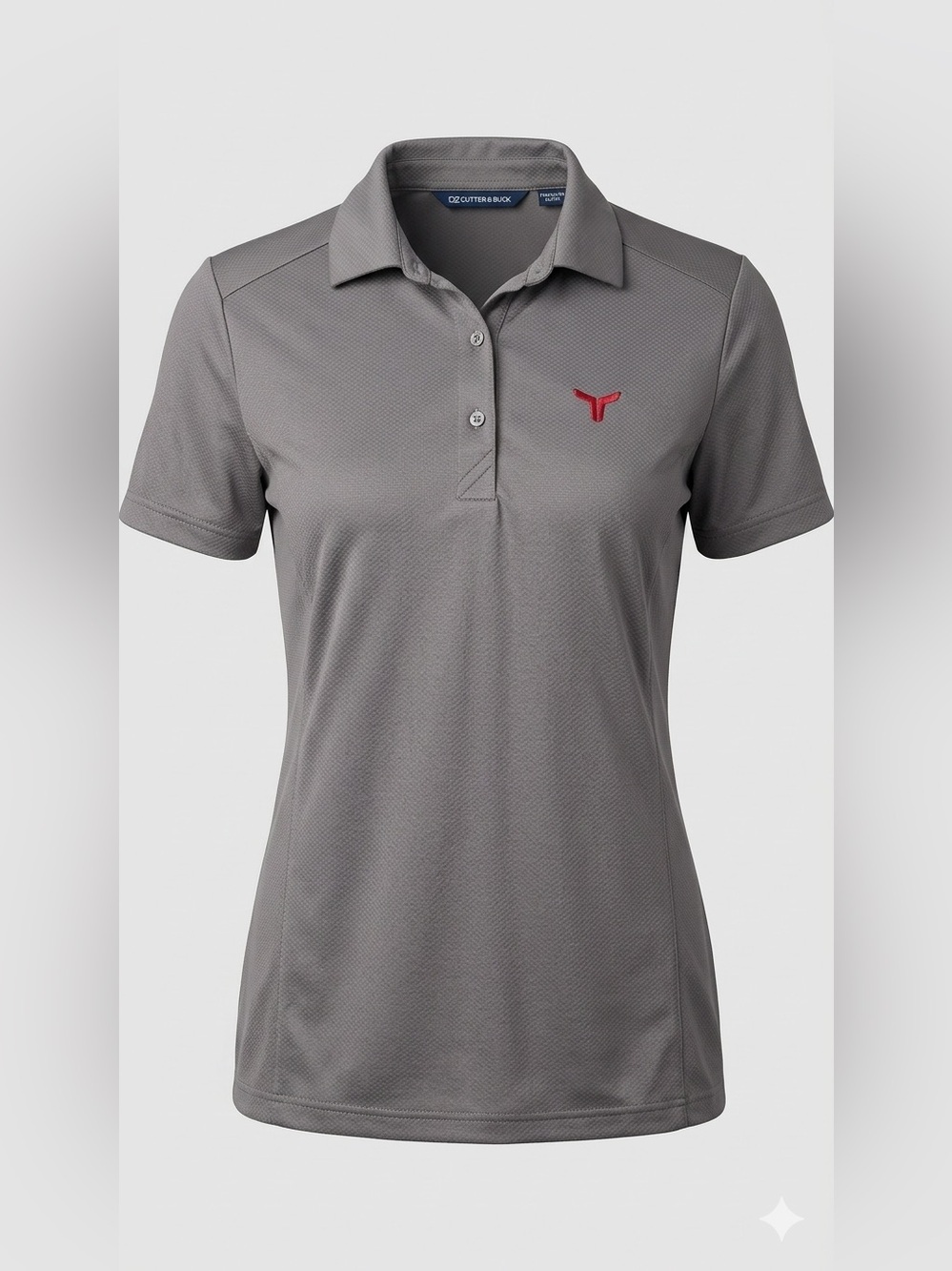 Cutter & Buck Grey Short Sleeve Performance Polo Shirt Women's Size M